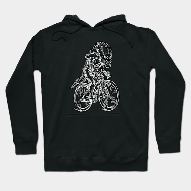 SEEMBO Alien Cycling Bicycle Bicycling Riding Biking Bike Hoodie by SEEMBO